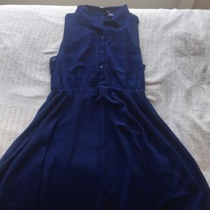 Buttoned skater dress
